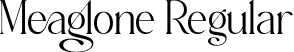 Meaglone Regular font | Meaglone-ow5nx.otf