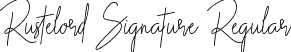 Rustelord Signature Regular font | Rustelord Signature Demo.ttf