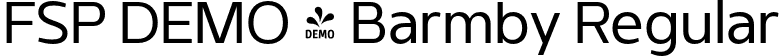 FSP DEMO - Barmby Regular font | Fontspring-DEMO-barmby-regular.otf