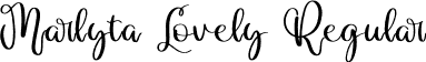 Marlyta Lovely Regular font | Marlyta Lovely.ttf