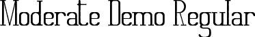 Moderate Demo Regular font | ModerateDemoRegular.ttf