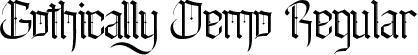 Gothically Demo Regular font | GothicallyDemoRegular.ttf