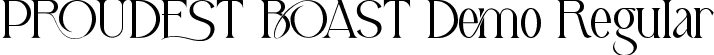 Proudest Boast Demo Regular font | ProudestBoastDemoRegular.ttf