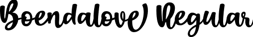 Boendalove Regular font | Boendalove-ZVqWz.ttf