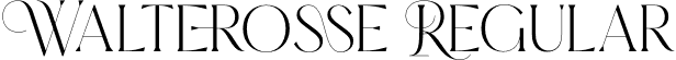 Walterosse Regular font | Walterosse-z8Vea.otf