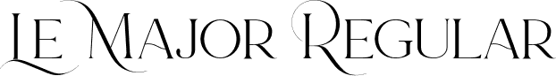 Le Major Regular font | LeMajor-Regular.otf