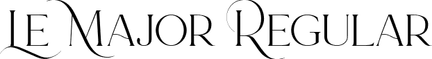 Le Major Regular font | LeMajor-Regular.ttf