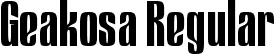 Geakosa Regular font | Geakosa Regular.ttf