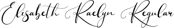 Elisabeth Raelyn Regular font | Elisabeth Raelyn.otf