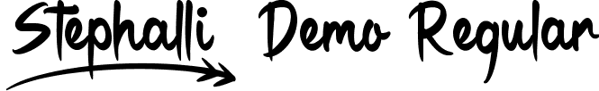 Stephalli Demo Regular font | StephalliDemoRegular.ttf