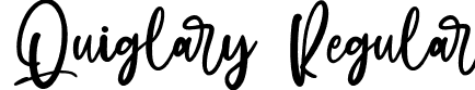 Quiglary Regular font | Quiglary.otf