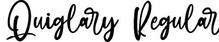 Quiglary Regular font | Quiglary.ttf