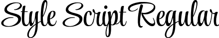 Style Script Regular font | StyleScript-Regular.ttf