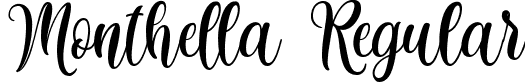 Monthella Regular font | monthella-ywza5.ttf