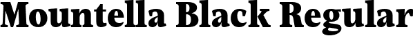 Mountella Black Regular font | MountellaTrial-Black.ttf