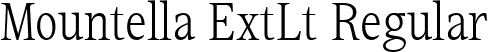 Mountella ExtLt Regular font | MountellaTrial-ExtraLight.ttf