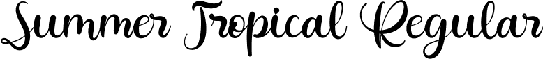 Summer Tropical Regular font | summertropical-1ge1l.ttf