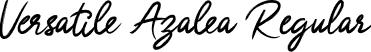 Versatile Azalea Regular font | VersatileAzaleaRegular-MVXRB.ttf