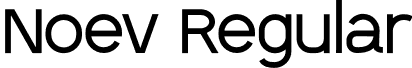 Noev Regular font | Noev.otf