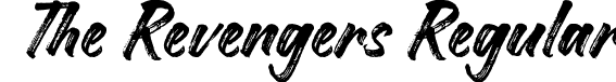 The Revengers Regular font | TheRevengersTexture-vmjPy.ttf