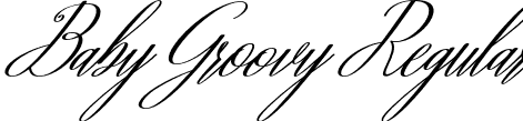 Baby Groovy Regular font | Baby Groovy.otf