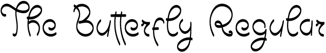 The Butterfly Regular font | The Butterfly.otf