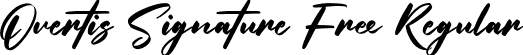 Overtis Signature Free Regular font | overtis-signature-free.ttf