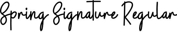 Spring Signature Regular font | SpringSignature.otf