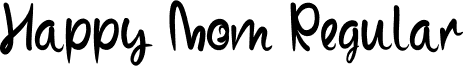 Happy Mom Regular font | HappyMom.otf