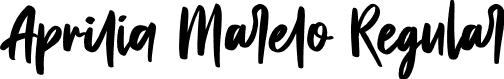 Aprilia Marelo Regular font | Aprilia Marelo.ttf