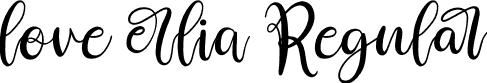 love erlia Regular font | love erlia.ttf