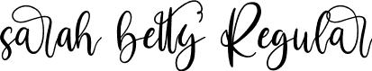 sarah betty Regular font | sarah betty.ttf