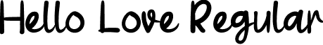 Hello Love Regular font | HelloLove.otf