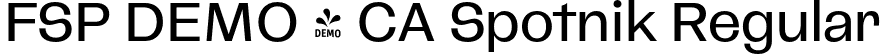 FSP DEMO - CA Spotnik Regular font | Fontspring-DEMO-caspotnik-regular.otf