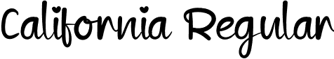 California Regular font | California.otf