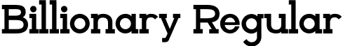 Billionary Regular font | Billionary-1Ge2g.otf