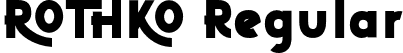 ROTHKO Regular font | ROTHKO Bold.otf