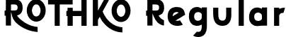 ROTHKO Regular font | ROTHKO Regular.otf