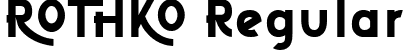 ROTHKO Regular font | ROTHKO Regular.ttf