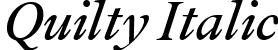 Quilty Italic font | quilty-regularitalic.ttf