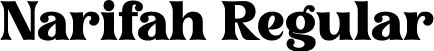 Narifah Regular font | narifah.ttf