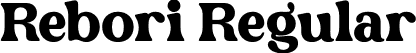 Rebori Regular font | rebori.ttf