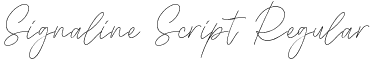 Signaline Script Regular font | SignalineScript-DO15d.ttf