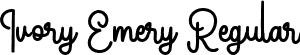 Ivory Emery Regular font | Ivory Emery.ttf