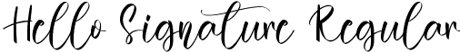 Hello Signature Regular font | Hello Signature.ttf