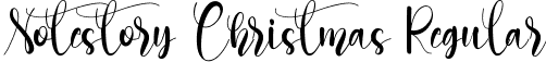 Notestory Christmas Regular font | Notestory Christmas.ttf