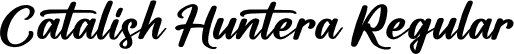 Catalish Huntera Regular font | Catalish Huntera.ttf