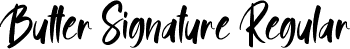 Butter Signature Regular font | Butter Signature.ttf