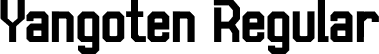 Yangoten Regular font | Yangoten.otf