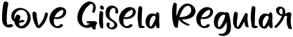 Love Gisela Regular font | LoveGisela.otf